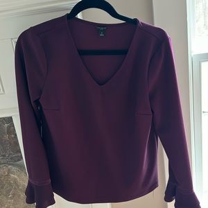 Ann Taylor plum dress shirt